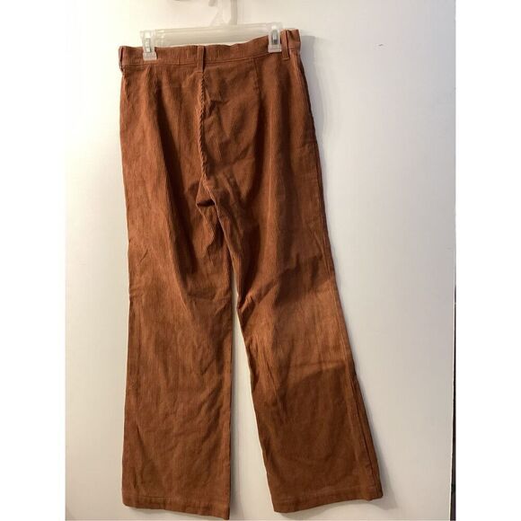 Reformation Mick High Rise Corduroy Wide Leg Pants Brown - Picture 8 of 13